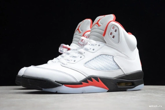 Rep EP DA1911-102 Air Red Jordan DA1911-102 Tongue Silver 5 Retro Fire (2020)  0406